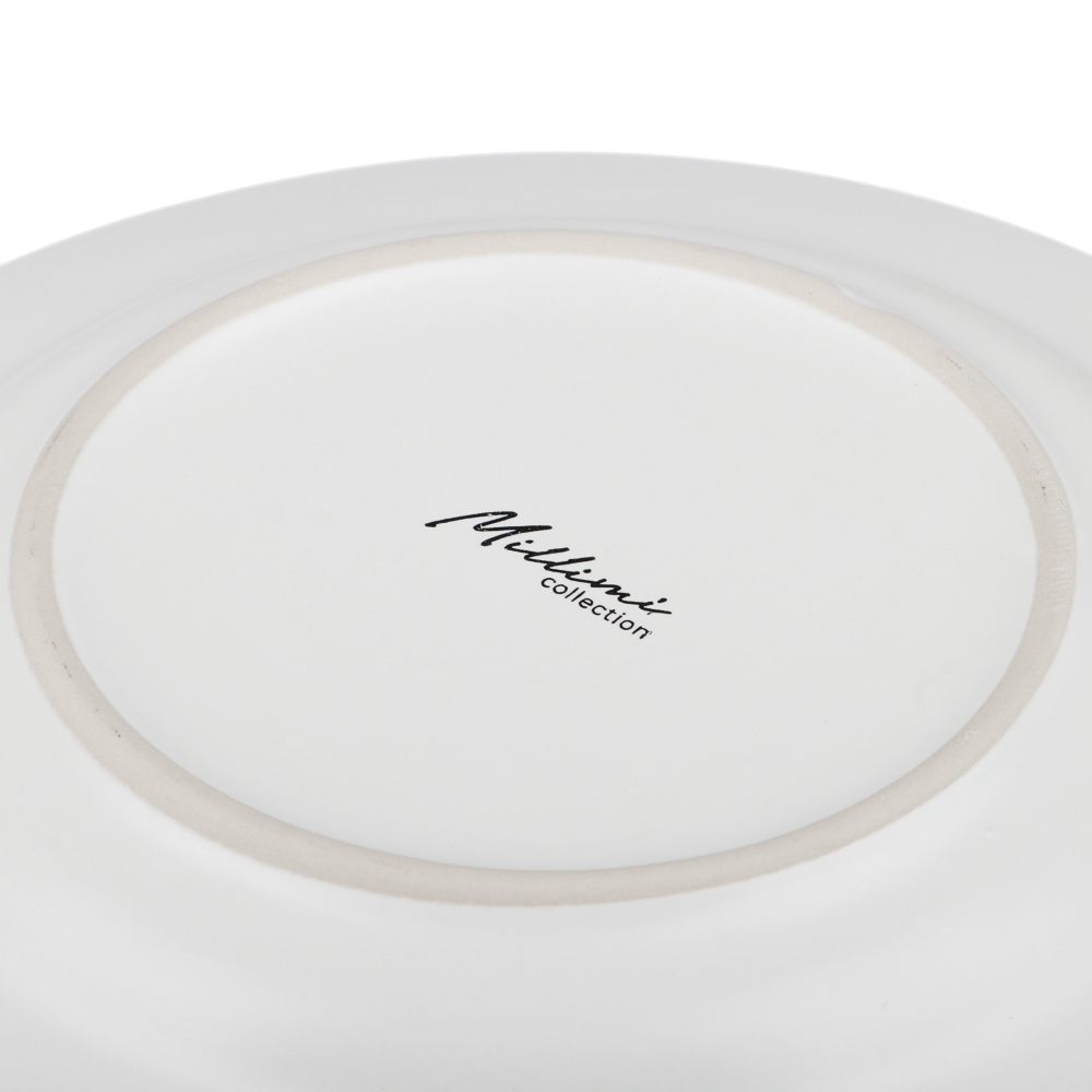 MILLIMI Монблан тарелка закусочная 20,8x2,5см, керамика, белый, арт.№ 824-215