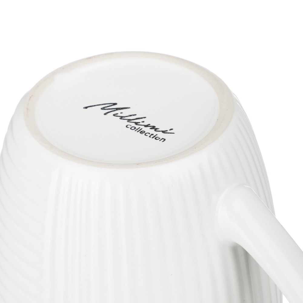 MILLIMI Монблан кружка 400мл, керамика, белый, арт.№ 824-218