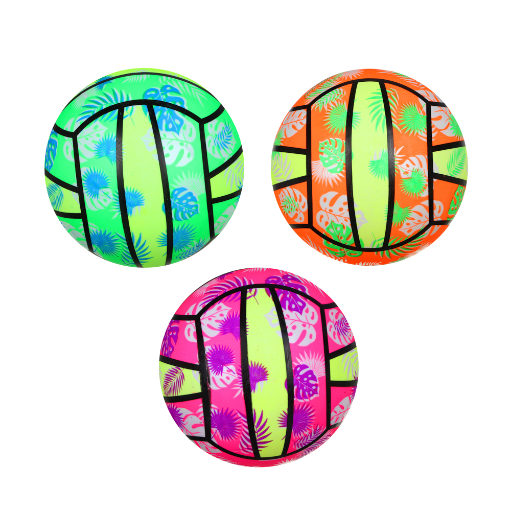 SILAPRO Мяч пляжный Пальмовая ветвь 22см, ПВХ, 60г (+-10%), арт.№ 134-196