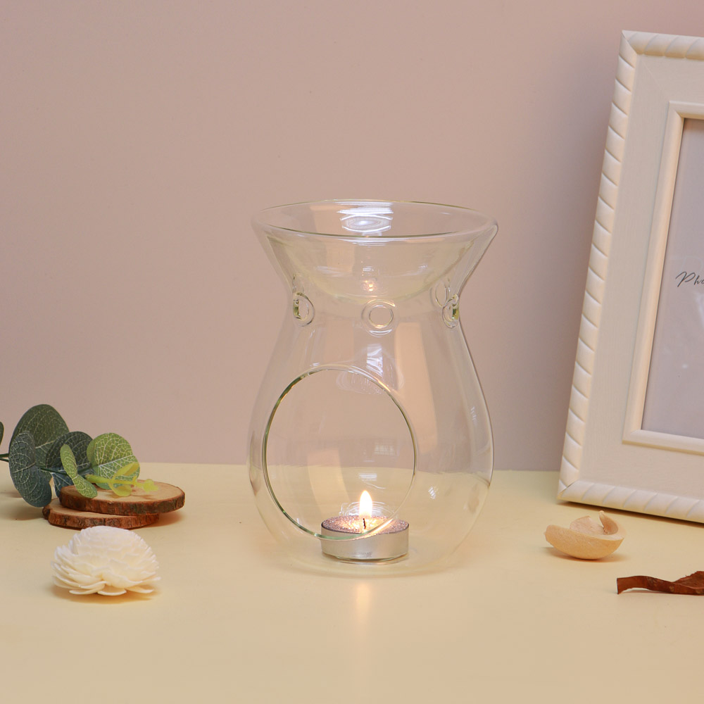 Аромалампа стеклянная, 10,8x10,8x14,5 см, арт.№ 471-028