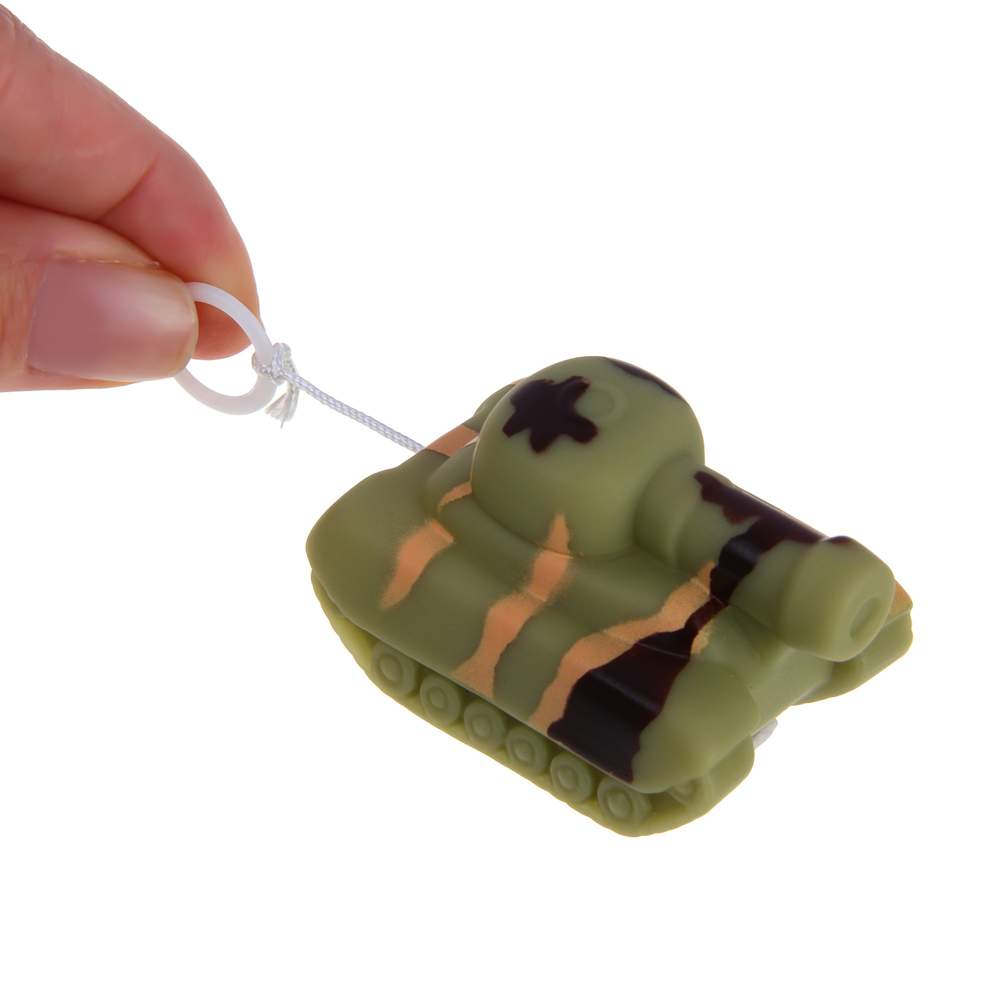 BY Русские Супергерои УВЗ Танк с кольцом, игрушка-антистресс, 14x9 см, PVC, арт.№ 297-017