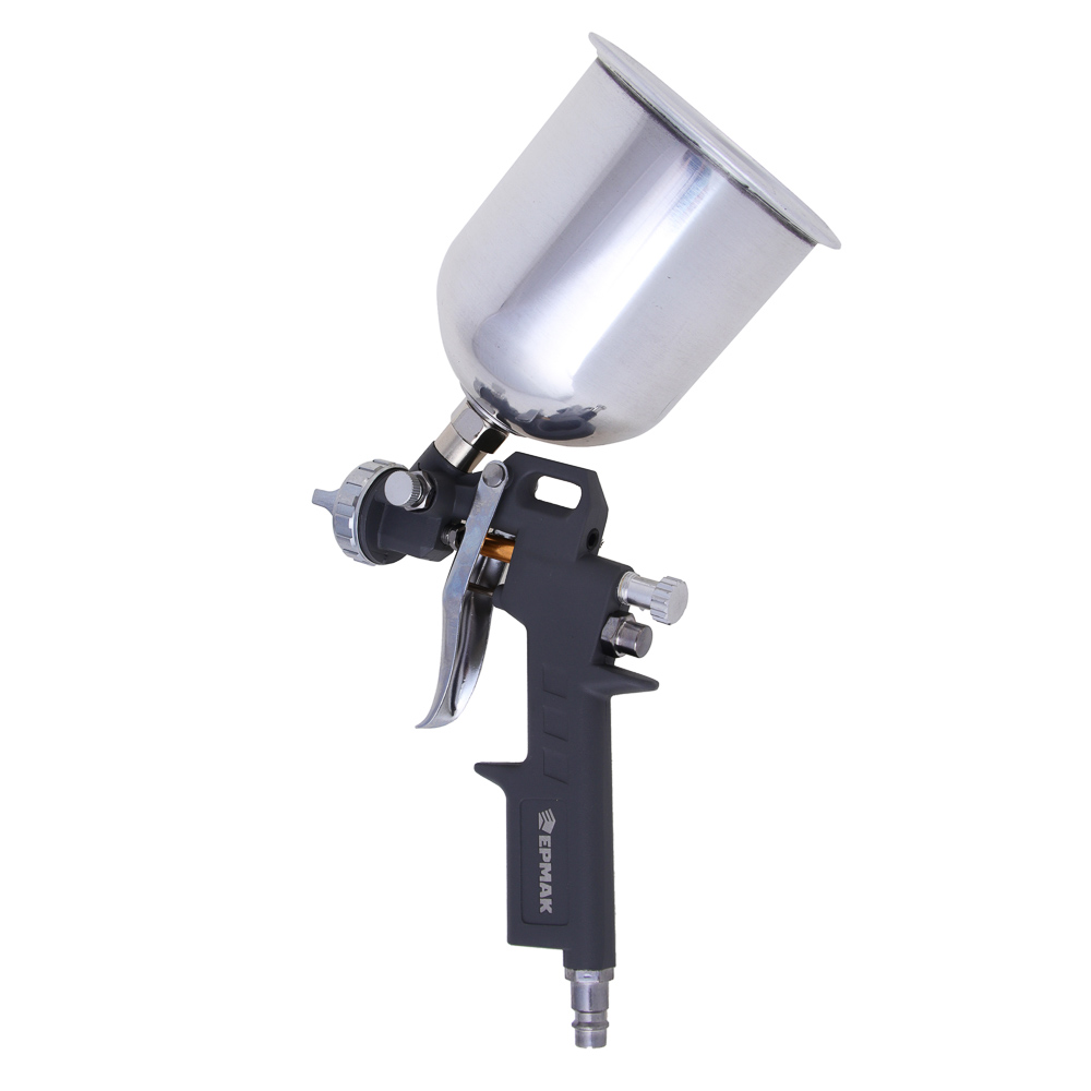 ЕРМАК Краскораспылитель, 0.6 л металл.емкость, сопло 1.5 мм, 3,5- 5 бар, 200 л/мин, арт.№ 690-145