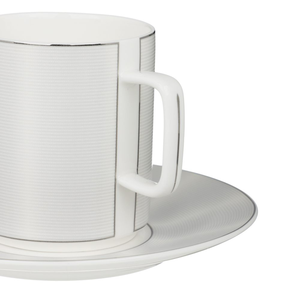 MILLIMI Сильвер Набор чайный 4 пр., 220мл, 15см, фарфор, арт.№ 802-473