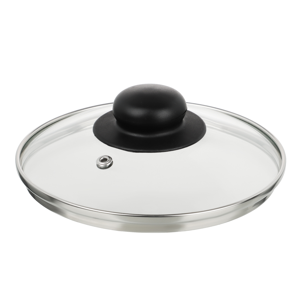 Крышка стеклянная 16см с метал.ободком в сборе, арт.№ 848-058