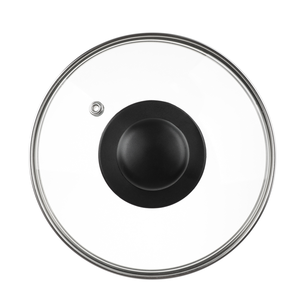 Крышка стеклянная 16см с метал.ободком в сборе, арт.№ 848-058