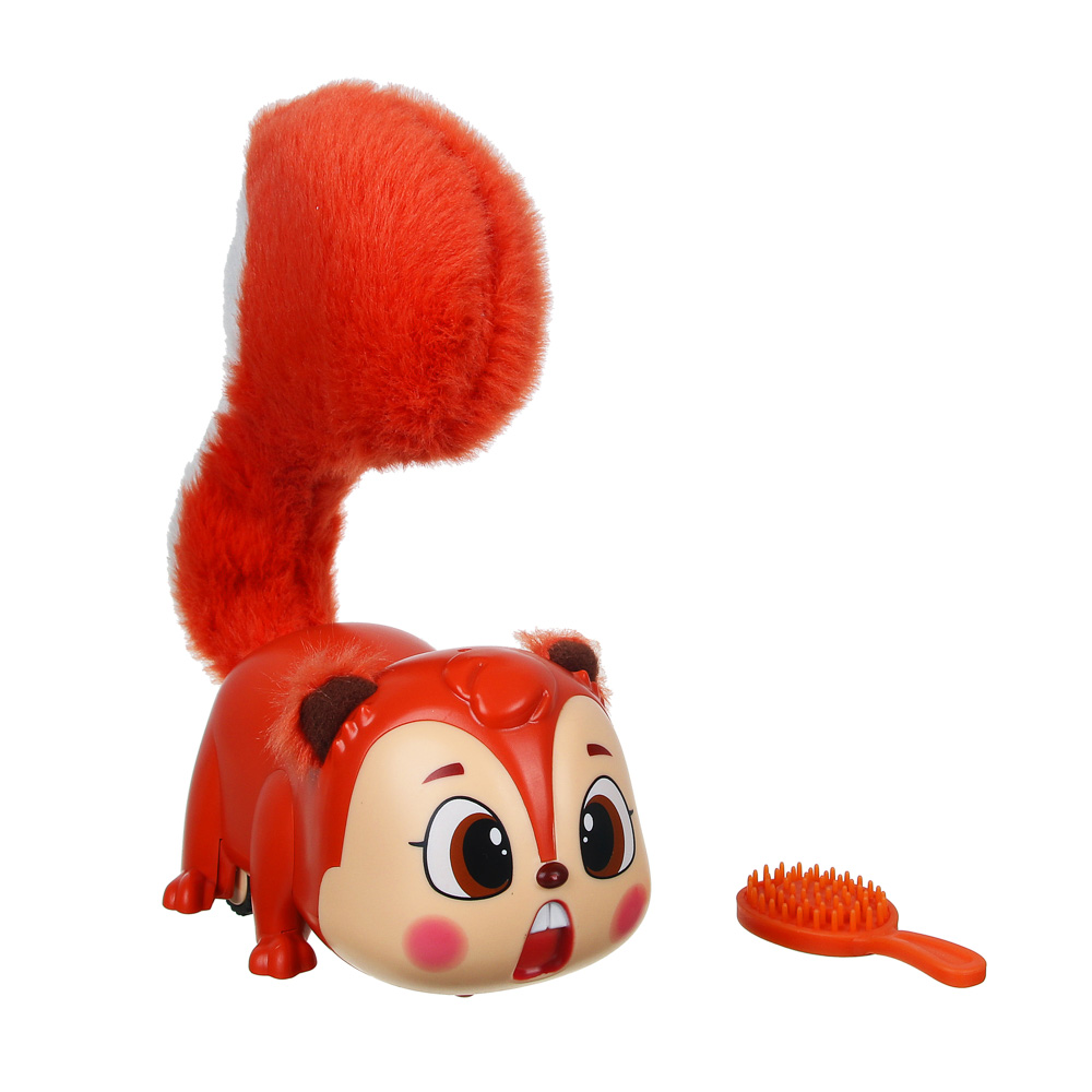 ИГРОЛЕНД Игрушка музыкальная в виде белки, звук, 3ААА, ABS, текстильные элементы, 15х7х15см, арт.№ 272-743