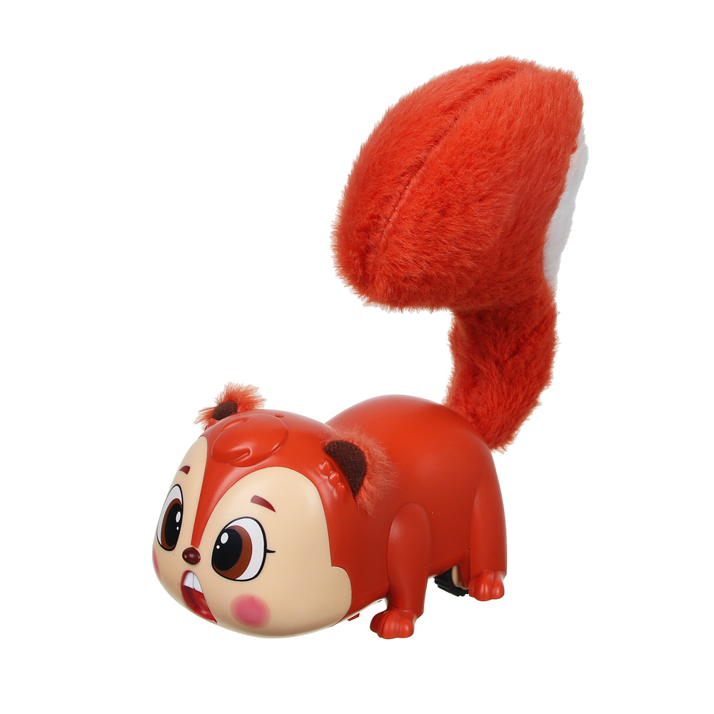 ИГРОЛЕНД Игрушка музыкальная в виде белки, звук, 3ААА, ABS, текстильные элементы, 15х7х15см, арт.№ 272-743