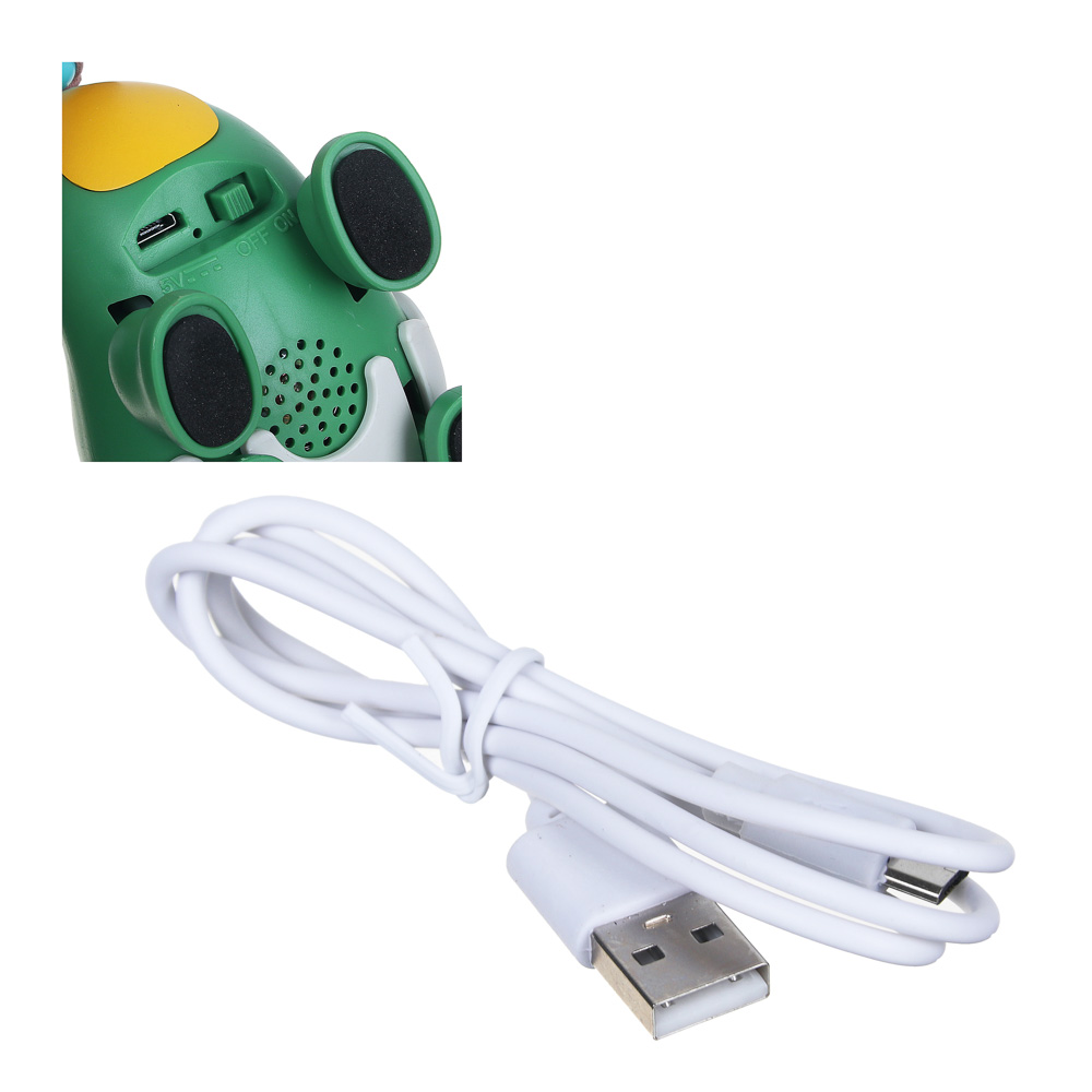 ИГРОЛЕНД Игрушка музыкальная милашка Дино, звук, движение, ABS, З/У USB, 13х18х11см, арт.№ 272-744