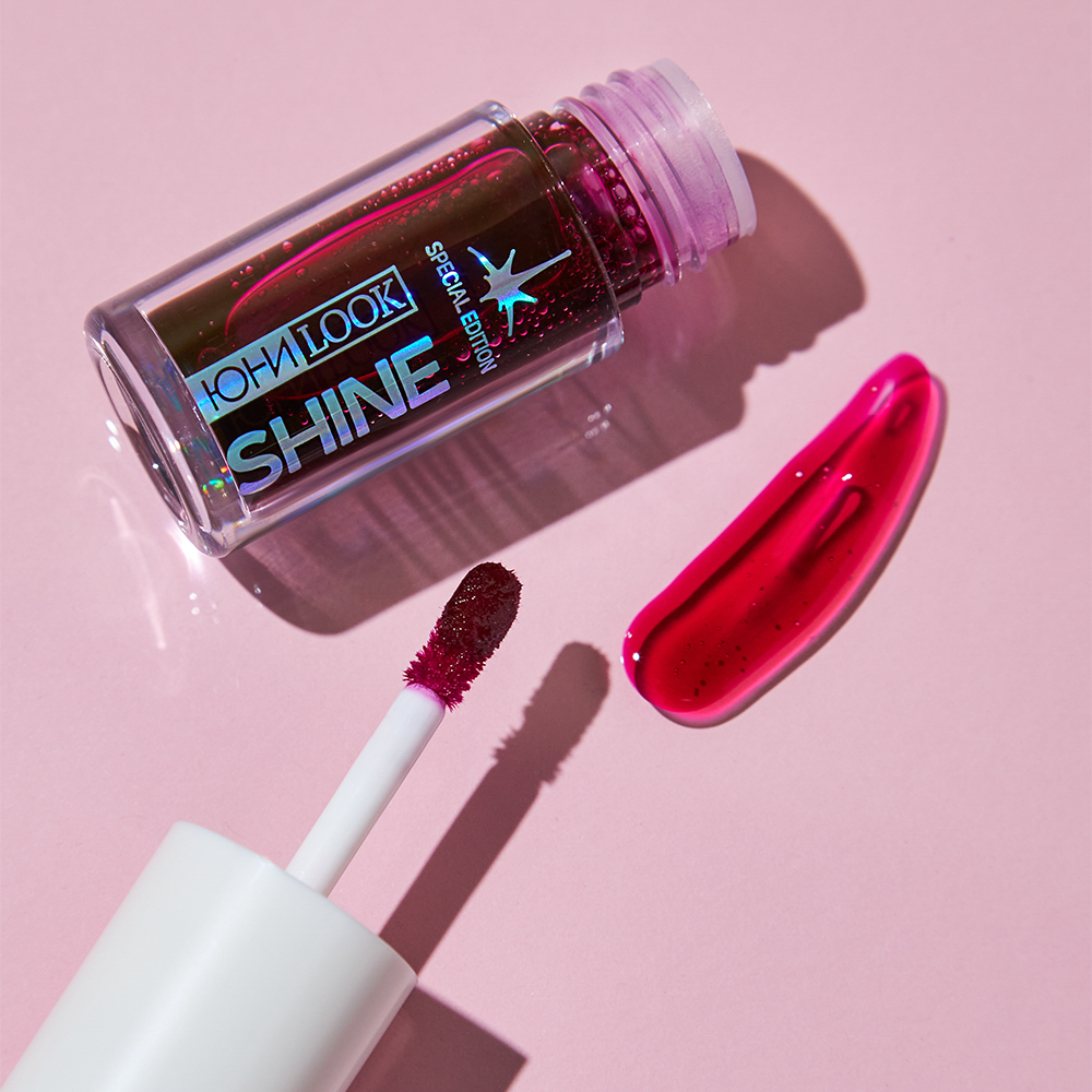 ЮНИLOOK Шайн Блеск-тинт для губ, 4,5 мл, тон 01, лилово-малиновый, арт.№ 330-004