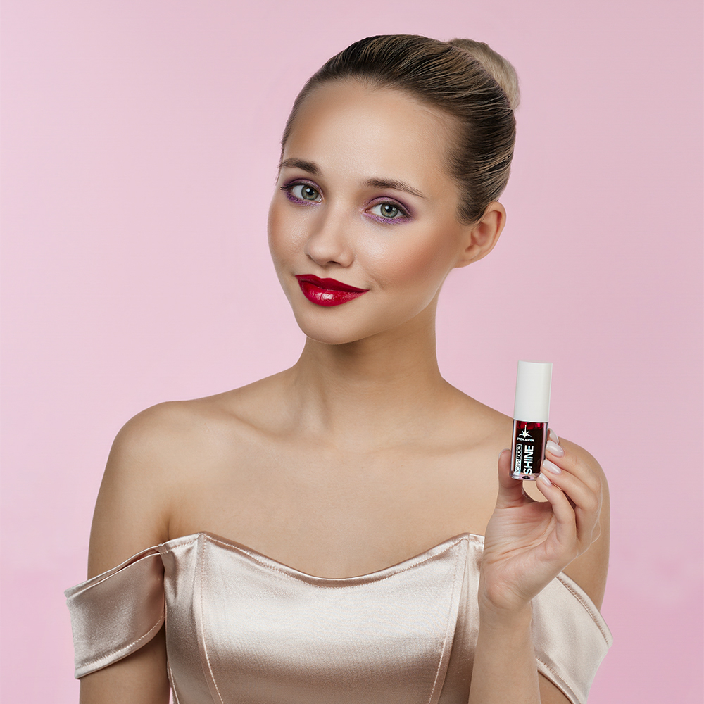 ЮНИLOOK Шайн Блеск-тинт для губ, 4,5 мл, тон 01, лилово-малиновый, арт.№ 330-004