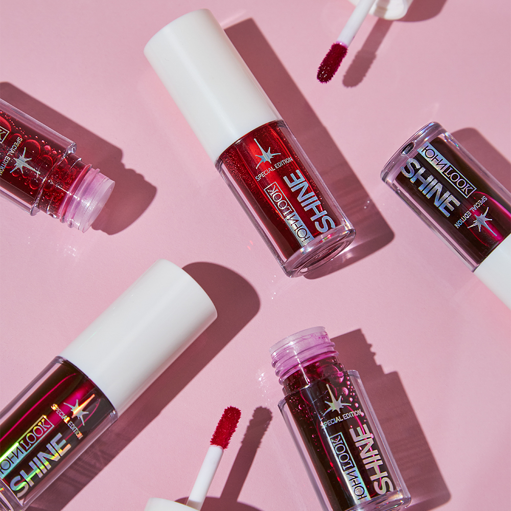 ЮНИLOOK Шайн Блеск-тинт для губ, 4,5 мл, тон 01, лилово-малиновый, арт.№ 330-004