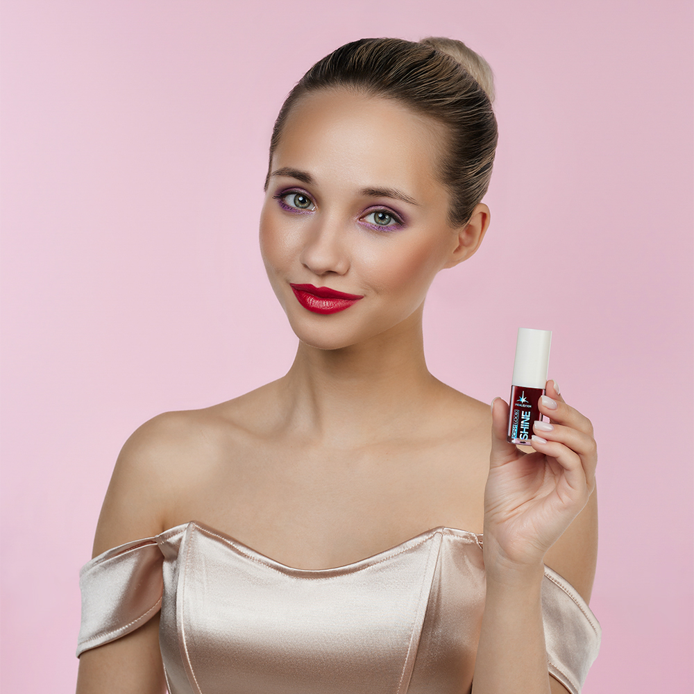 ЮНИLOOK Шайн Блеск-тинт для губ, 4,5 мл, тон 02, пламенно-красный, арт.№ 330-005