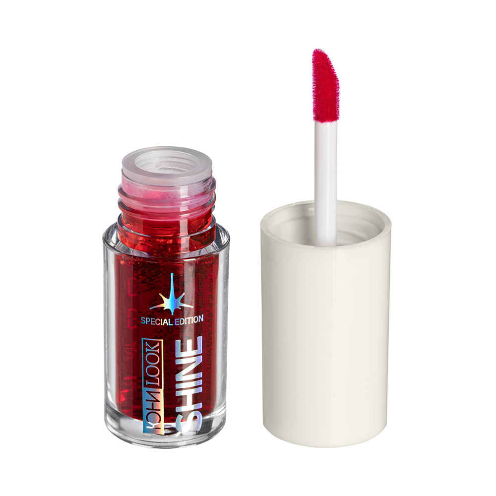 ЮНИLOOK Шайн Блеск-тинт для губ, 4,5 мл, тон 02, пламенно-красный, арт.№ 330-005