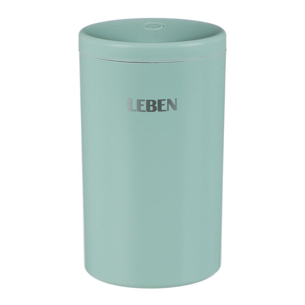 LEBEN Увлажнитель воздуха, 300мл, с подсветкой, 118x70мм, питание USB, кабель 1м, арт.№ 246-002