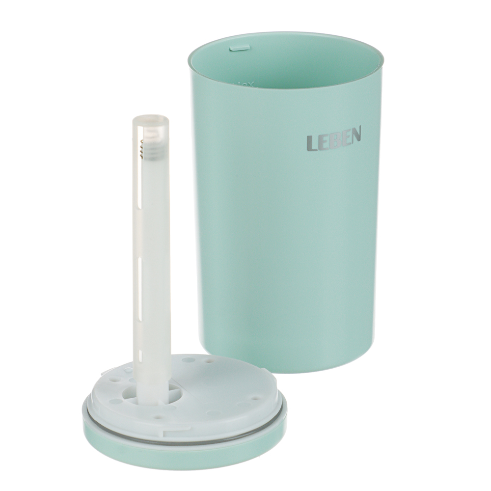 LEBEN Увлажнитель воздуха, 300мл, с подсветкой, 118x70мм, питание USB, кабель 1м, арт.№ 246-002