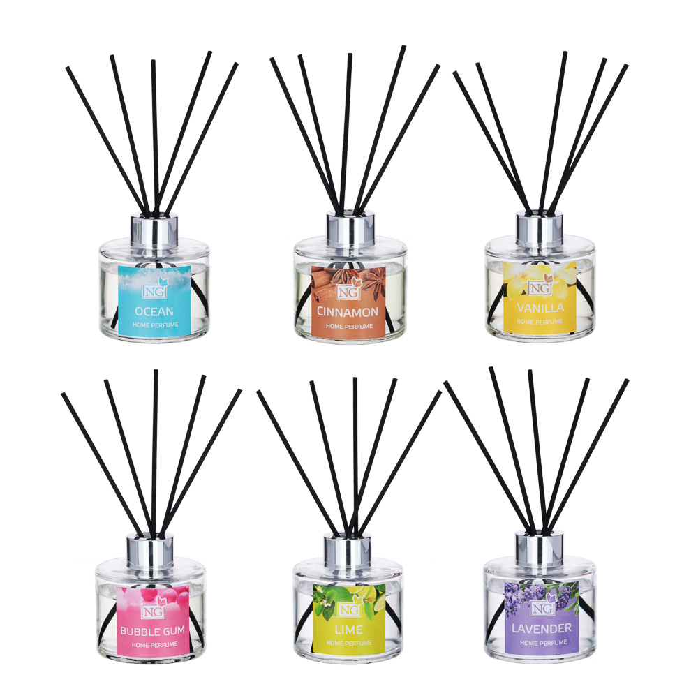 NEW GALAXY Ароматизатор диффузор, 100 мл., 6 ароматов (бабл гам,лаванда,океан,ваниль,корица,лайм), арт.№ 778-071