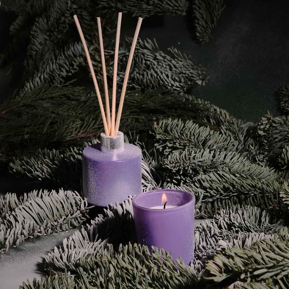 NEW GALAXY Набор ароматизатор-диффузор и свеча, ваниль/кокос,океан,цветочн,магич. ночь 40мл, 50г, арт.№ 778-110