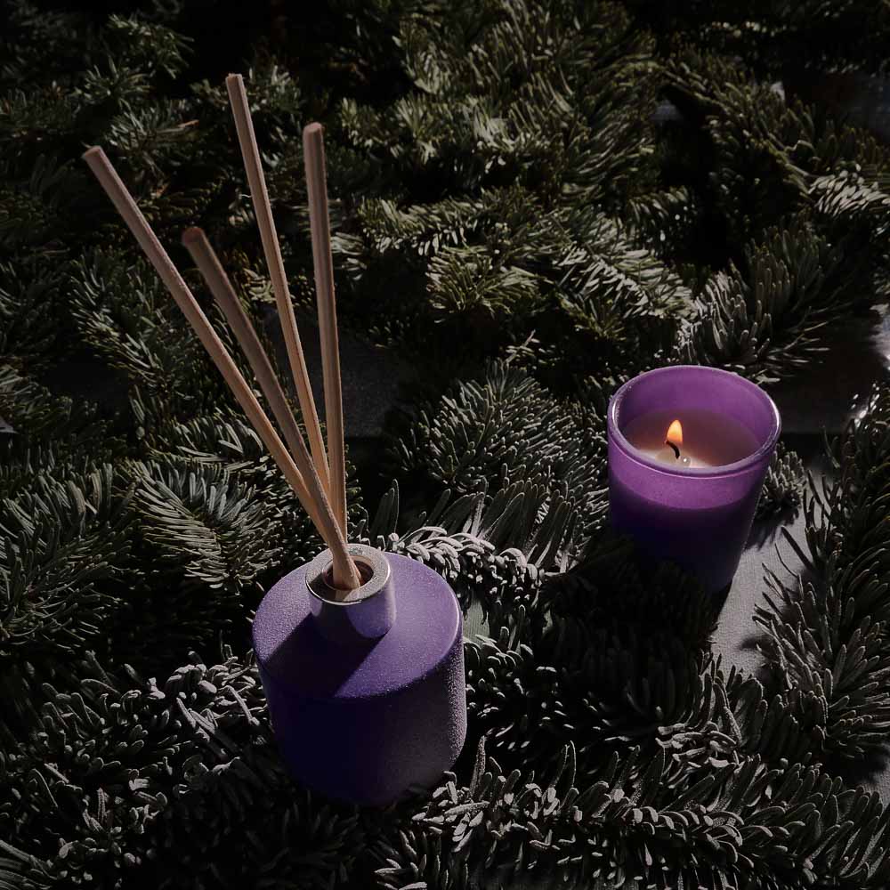 NEW GALAXY Набор ароматизатор-диффузор и свеча, ваниль/кокос,океан,цветочн,магич. ночь 40мл, 50г, арт.№ 778-110