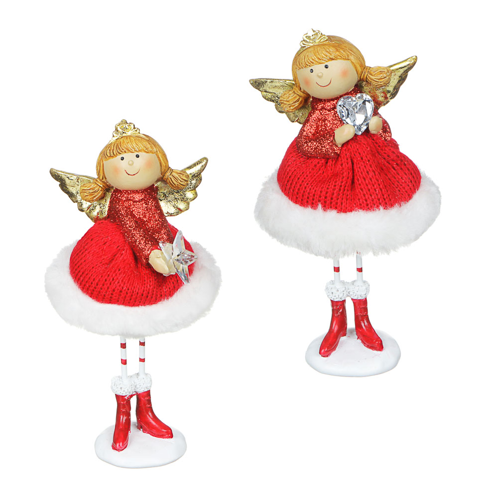 СНОУ БУМ Сувенир "Мечтательная фея", полистоун, полиэстер, 17см, 2 дизайна, арт.№ 396-626