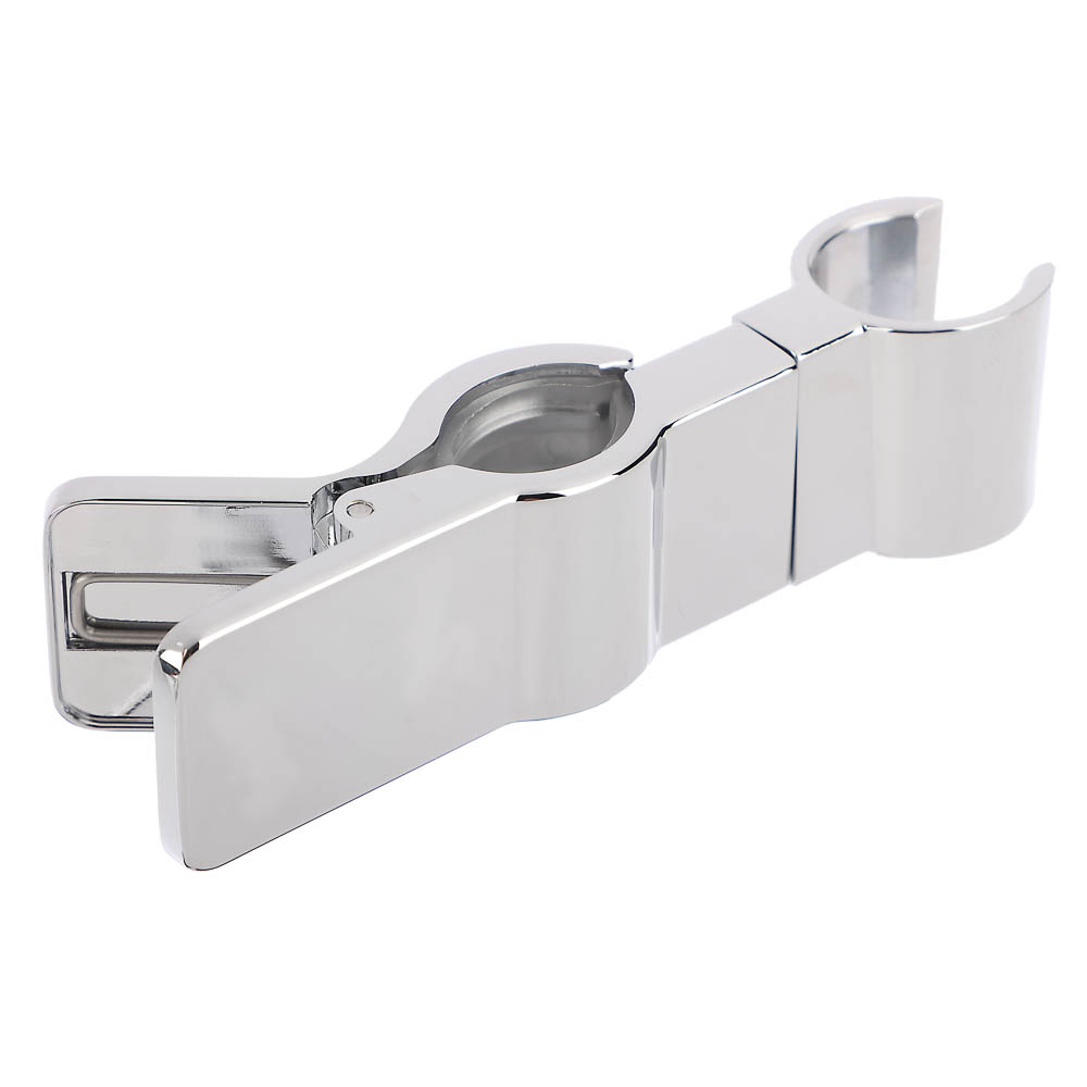 Держатель-прищепка для лейки душа, на штангу и стойку, универсальный, цинк, хром, арт.№ 571-024