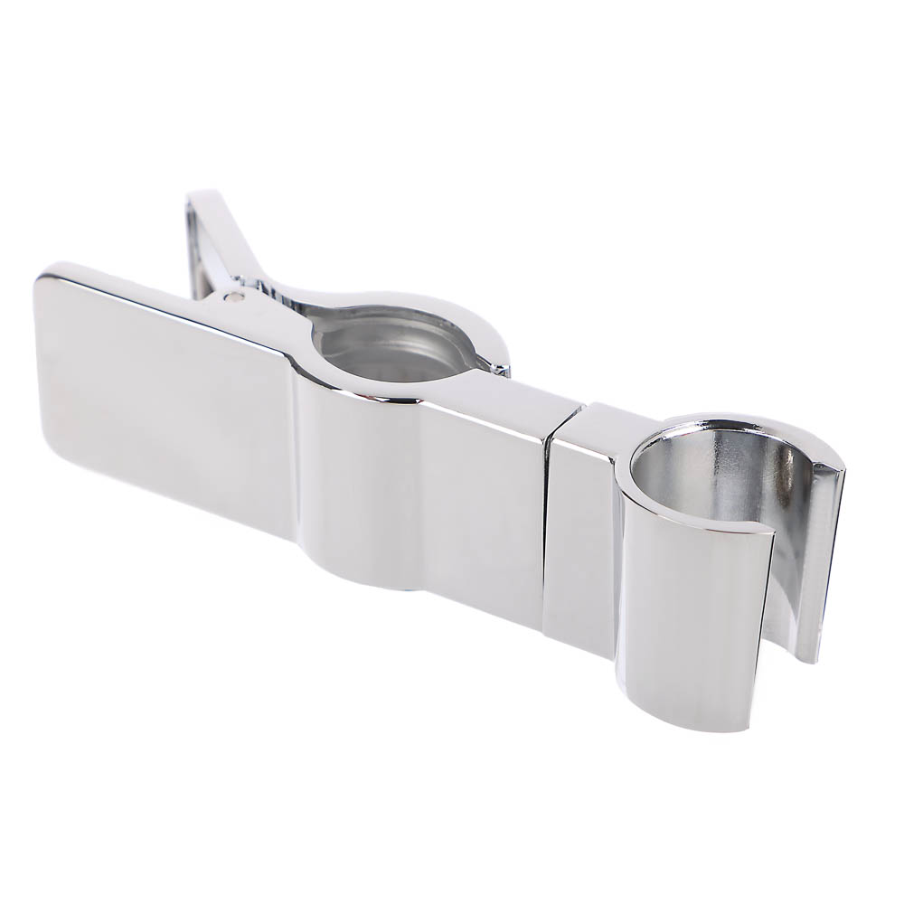 Держатель-прищепка для лейки душа, на штангу и стойку, универсальный, цинк, хром, арт.№ 571-024