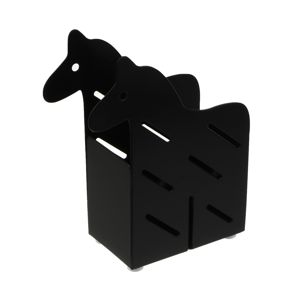 Подставка для пишущих принадлежностей, металл, 8,5х5х14-16см, 2 дизайна, арт.№ 532-124