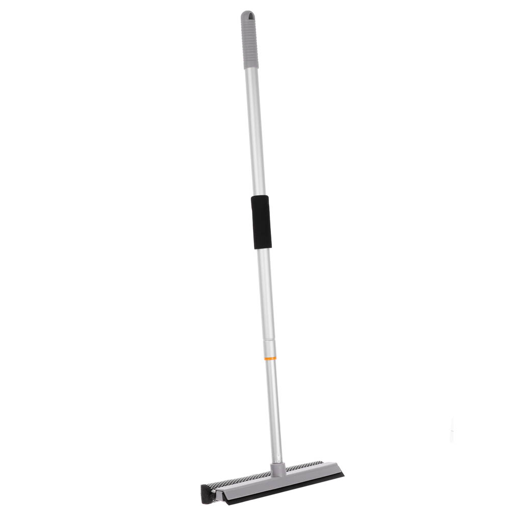 Окномойка тм VETTA, телескоп. ручка 65-111см, алюминий, водосгон ТПР 25см, поролон, цвет серый, арт.№ 444-017