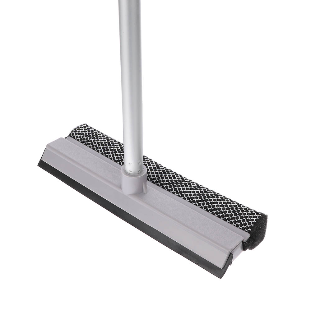 Окномойка тм VETTA, телескоп. ручка 65-111см, алюминий, водосгон ТПР 25см, поролон, цвет серый, арт.№ 444-017