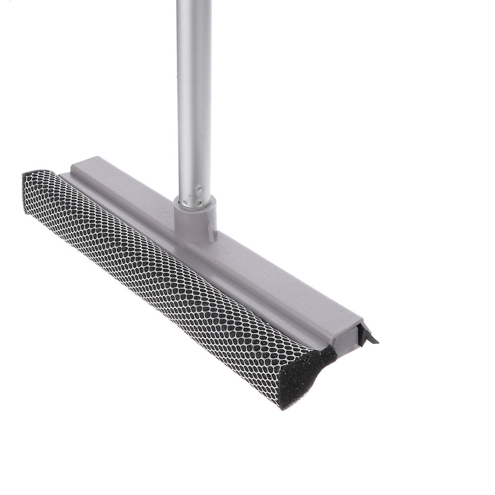 Окномойка тм VETTA, телескоп. ручка 65-111см, алюминий, водосгон ТПР 25см, поролон, цвет серый, арт.№ 444-017