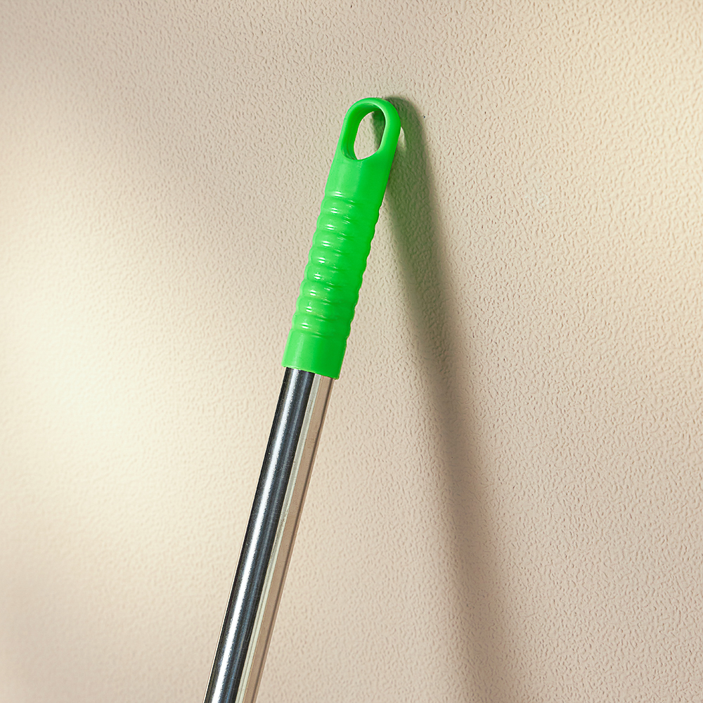 Швабра с отжимом и сменной насадкой ПВА тм VETTA, телеск.ручка 78-110см, нерж. сталь, 2 ряда роликов, арт.№ 444-166