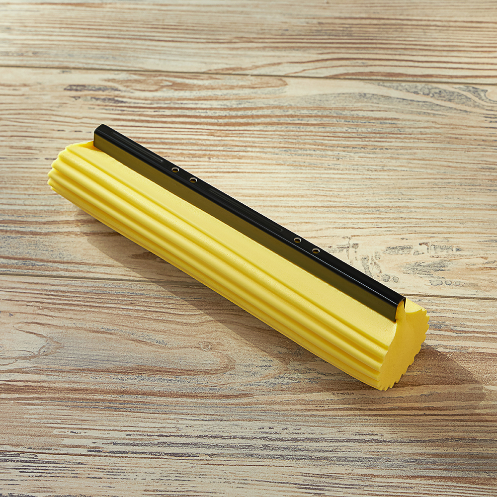 Швабра с отжимом и сменной насадкой ПВА тм VETTA, телеск.ручка 78-110см, нерж. сталь, 2 ряда роликов, арт.№ 444-166