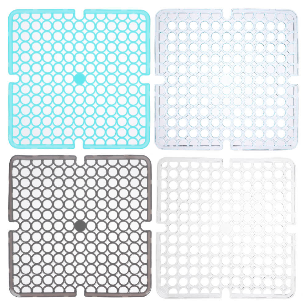 Коврик в раковину противоскользящий тм VETTA Кругляш, 27,5х27,5см, ПВХ, 4 цвета, арт.№ 444-177