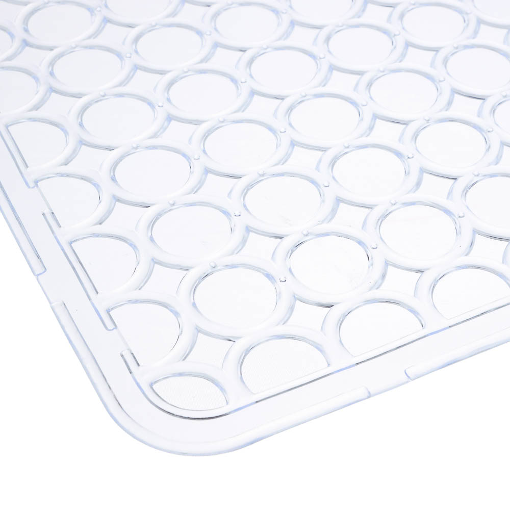 Коврик в раковину противоскользящий тм VETTA Кругляш, 27,5х27,5см, ПВХ, 4 цвета, арт.№ 444-177