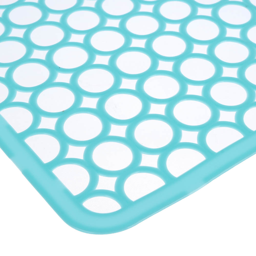 Коврик в раковину противоскользящий тм VETTA Кругляш, 27,5х27,5см, ПВХ, 4 цвета, арт.№ 444-177