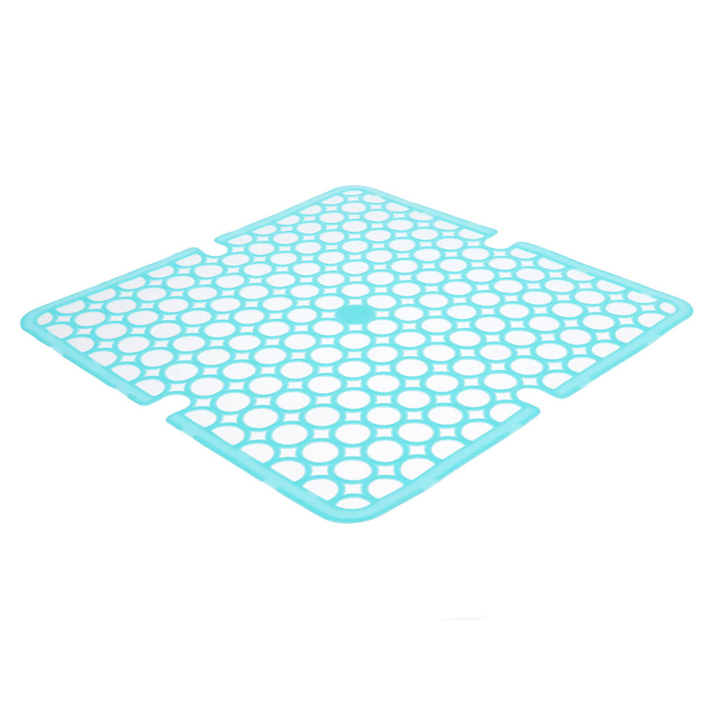 Коврик в раковину противоскользящий тм VETTA Кругляш, 27,5х27,5см, ПВХ, 4 цвета, арт.№ 444-177