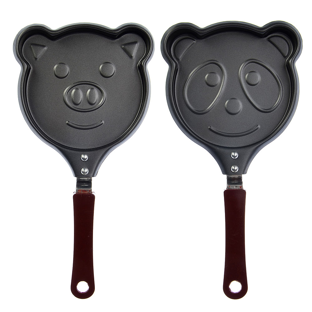 Мини-сковорода а/п угл сталь, d13,5см, "Забавные животные", 2 дизайна, арт.№ 846-214