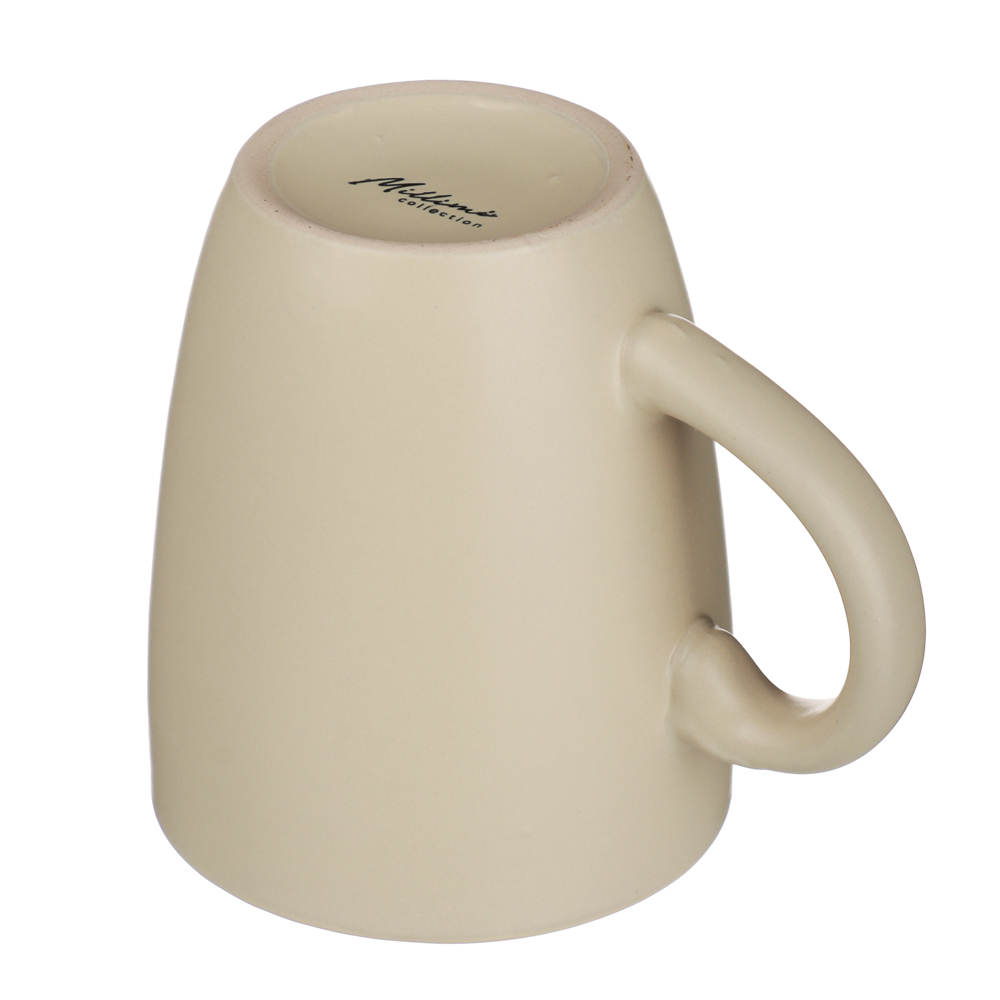 Набор столовой посуды MILLIMI 16 предметов (тарелка 26 см х 4 шт., тарелка 20 см х 4 шт., салатник 650 мл х 4 шт., кружка 340 мл х 4 шт.), керамика, кремовый, арт.№ 824-235