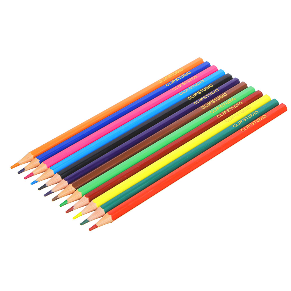 Фланкер Карандаши цветные, 12 цветов, шестигранные заточенные, дерево, в карт.коробке с подвесом, арт.№ 228-159