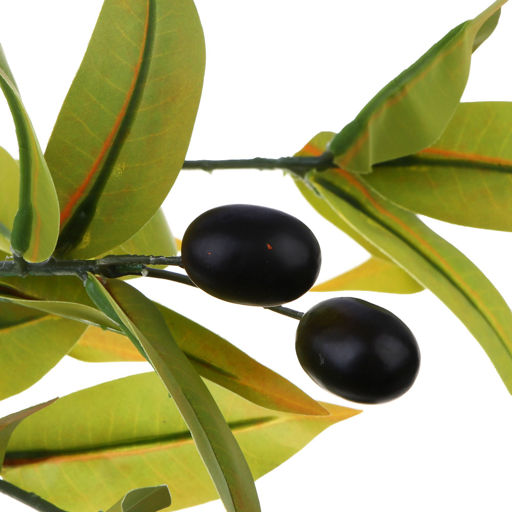 LADECOR Ветка оливы искусственная, 43 см, пластик, ткань, проволока, 3 вида, арт.№ 409-190