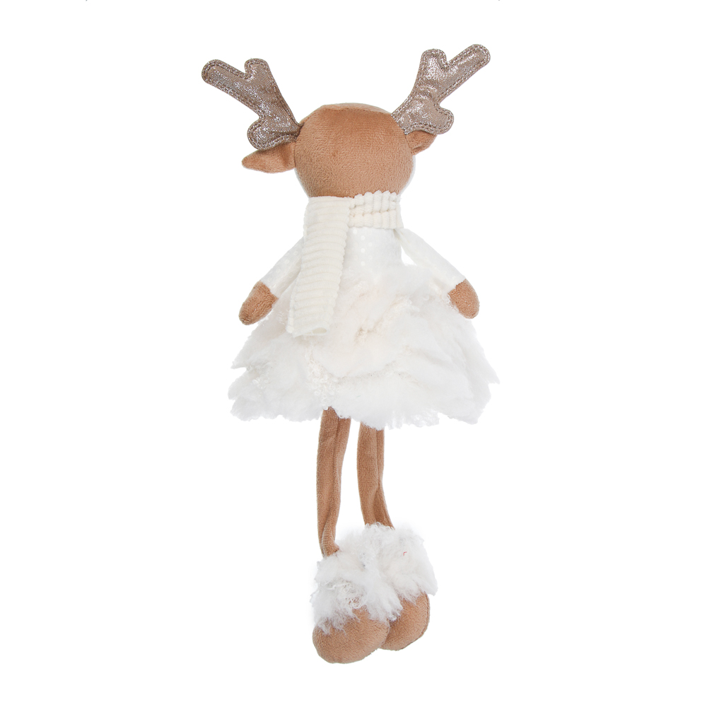 СНОУ БУМ Фигура декоративная "Олененок" 21+20 см, полиэстер, арт.№ 140-131