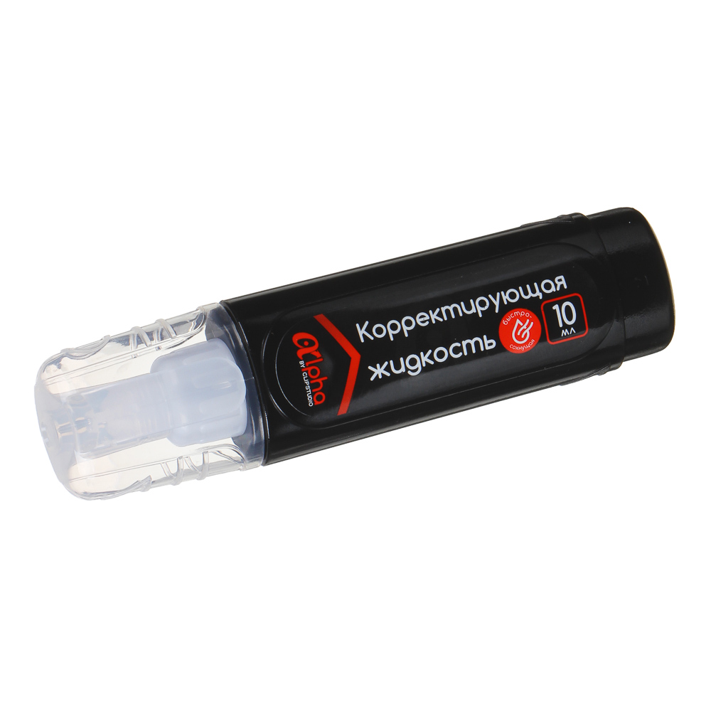 Корректирующая жидкость ClipStudio Альфа в карандаше 10 мл, быстросохнущая, пластик, металл, арт.№ 587-008