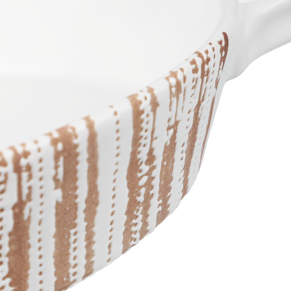 MILLIMI Форма для запекания и сервировки овальная с ручками, керамика, 31х20,5х5 см, объем 1,1 л, белая, арт.№ 826-387