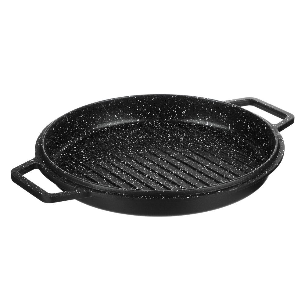 Казан с крышкой-сковородой 4,5 л, d24х11,5+3,5 см SATOSHI Cheget, литой, а/приг.покрытие, индукция, арт.№ 846-383