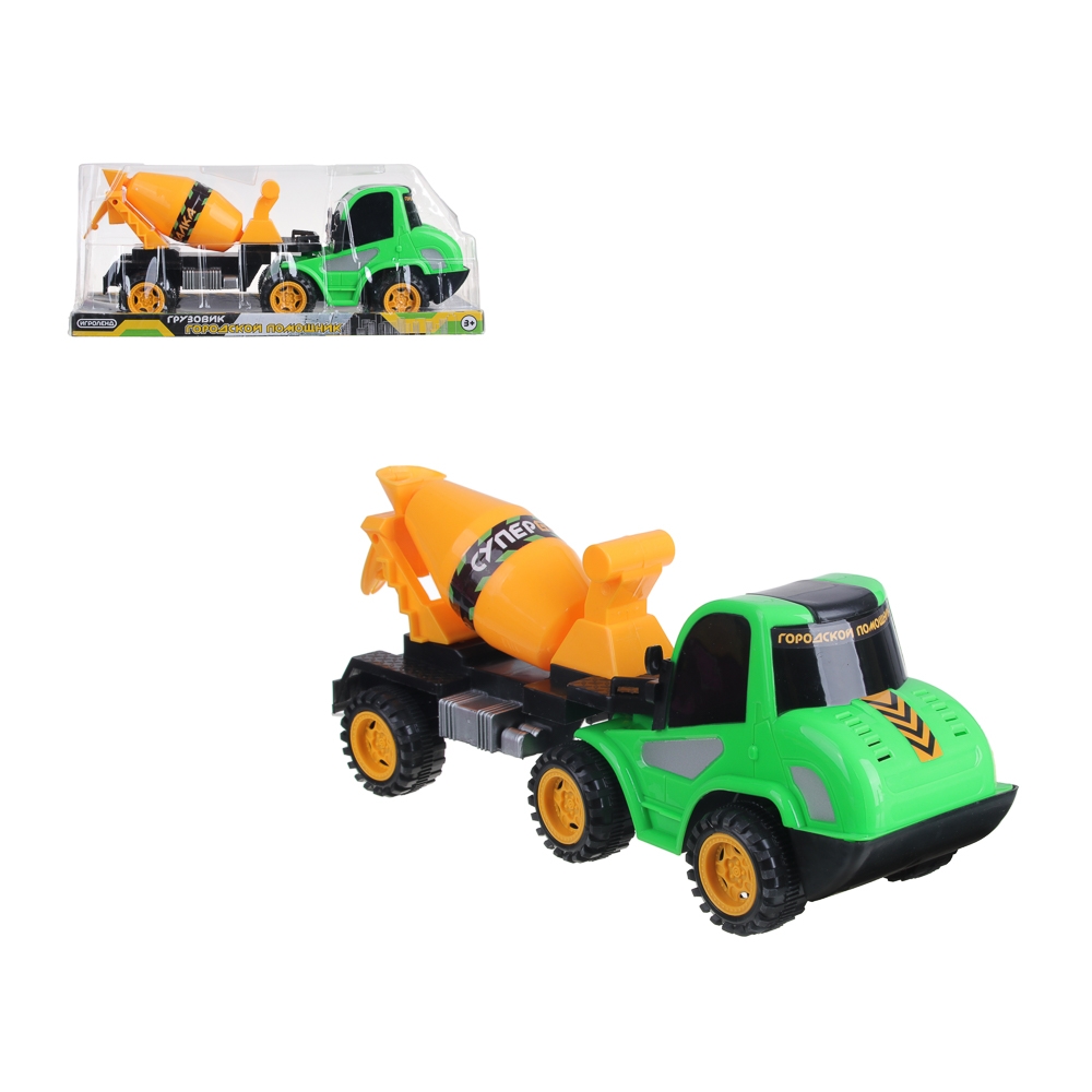 ИГРОЛЕНД Грузовик инерционный "Городской помощник", PP, 31х10х13см, 3 дизайна, арт.№ 292-357