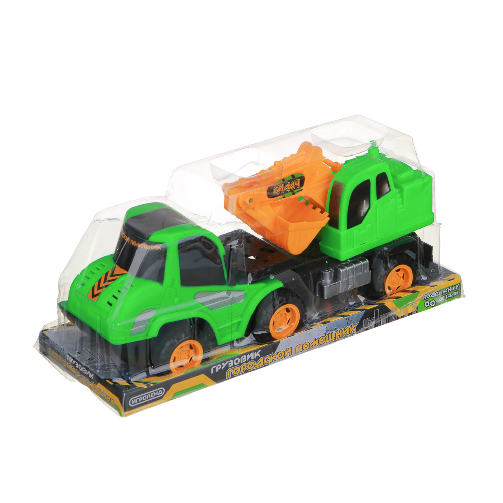 ИГРОЛЕНД Грузовик инерционный "Городской помощник", PP, 31х10х13см, 3 дизайна, арт.№ 292-357