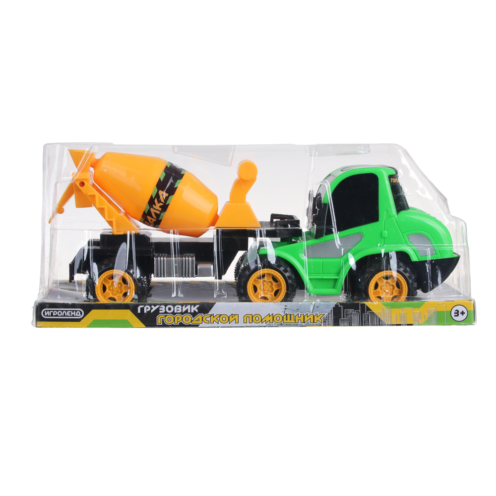 ИГРОЛЕНД Грузовик инерционный "Городской помощник", PP, 31х10х13см, 3 дизайна, арт.№ 292-357