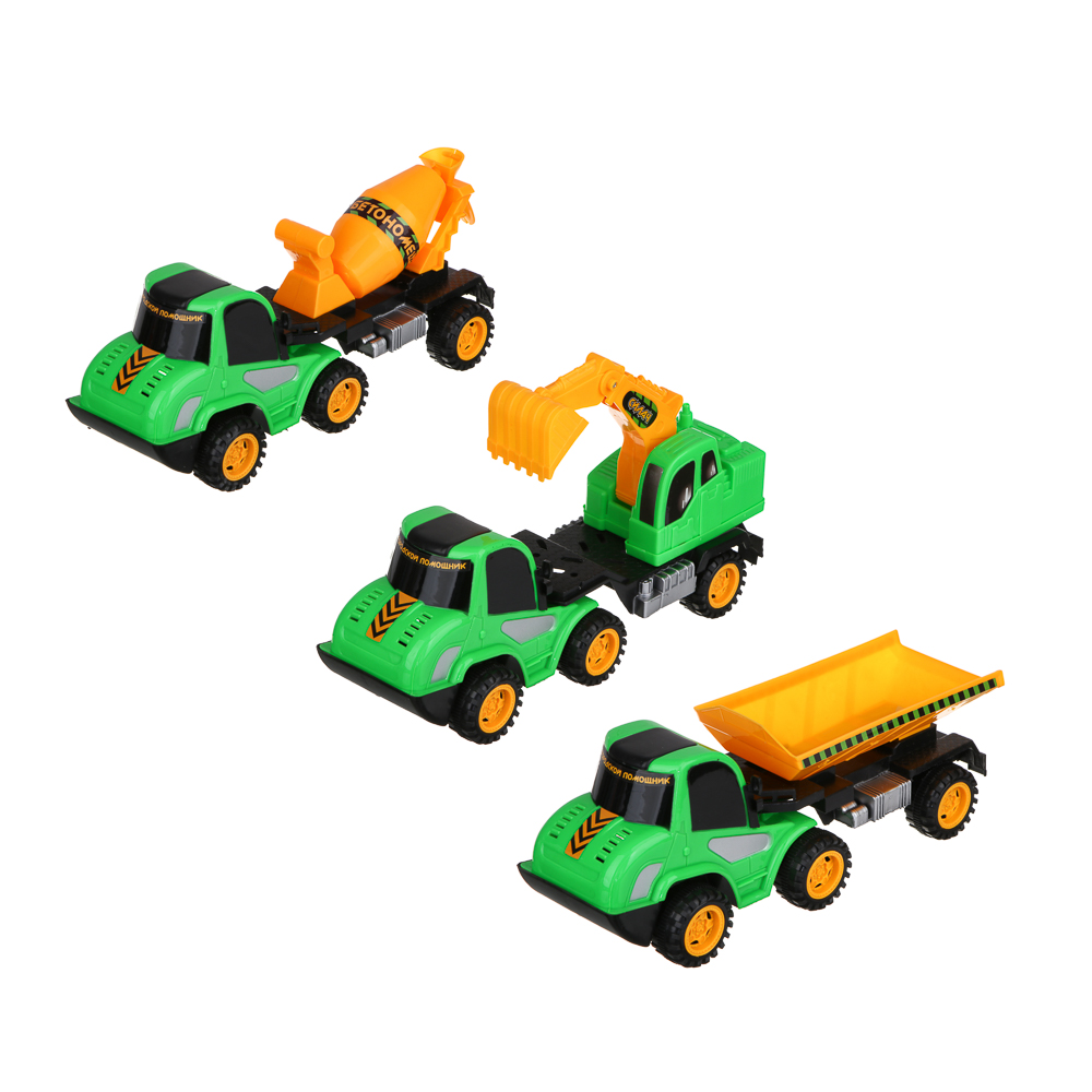 ИГРОЛЕНД Грузовик инерционный "Городской помощник", PP, 31х10х13см, 3 дизайна, арт.№ 292-357