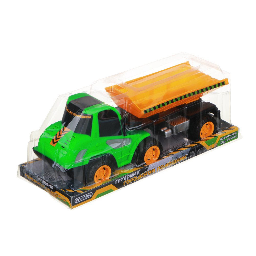 ИГРОЛЕНД Грузовик инерционный "Городской помощник", PP, 31х10х13см, 3 дизайна, арт.№ 292-357
