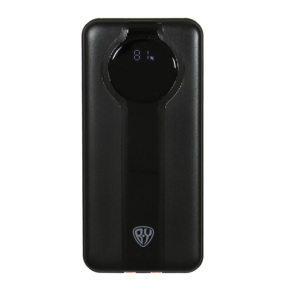 Аккумулятор мобильный BY Bolt10 10000мАч, встроен. кабели Type-C, iP, 20W, 3A, пластик, черный, арт.№ 031-181