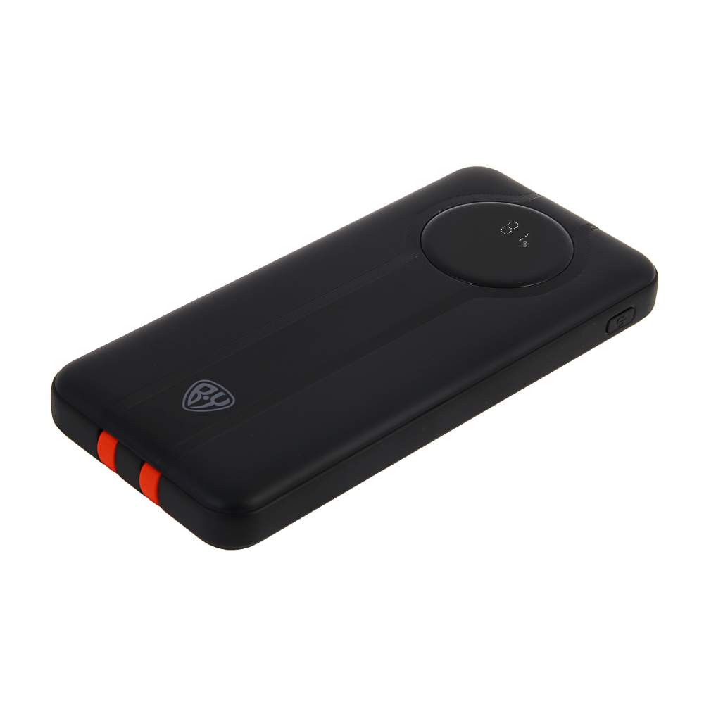 Аккумулятор мобильный BY Bolt10 10000мАч, встроен. кабели Type-C, iP, 20W, 3A, пластик, черный, арт.№ 031-181